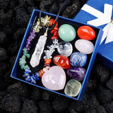 Natural crystal raw stone seven color stone irregular set -20230305