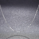 Long lasting color preservation thick plated platinum necklace -NE106S