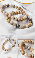 Natural crazy agate beaded bracelet -20220530CAG