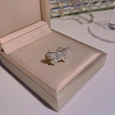 Light luxury micro set delicate bow super fairy ring -J230S