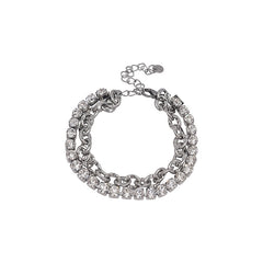 Light Luxury Full Diamond Super Flash Bracelet -SL0792S