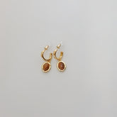 Maillard Natural Tiger's Eye Earrings -DMS00739ER
