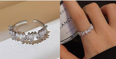 Temperament online simple student Party Commuter Beauty  Ring -J258S