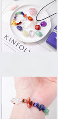 Natural crystal raw stone seven color stone irregular set -20230305
