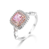 Understated luxury sugar Ring with micro Pink Diamond -R278-PNK