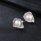 Fresh Water Pearl S925 sterling silver earrings -FE0114