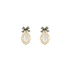 French Elegant Bow Drop Earrings -A065G