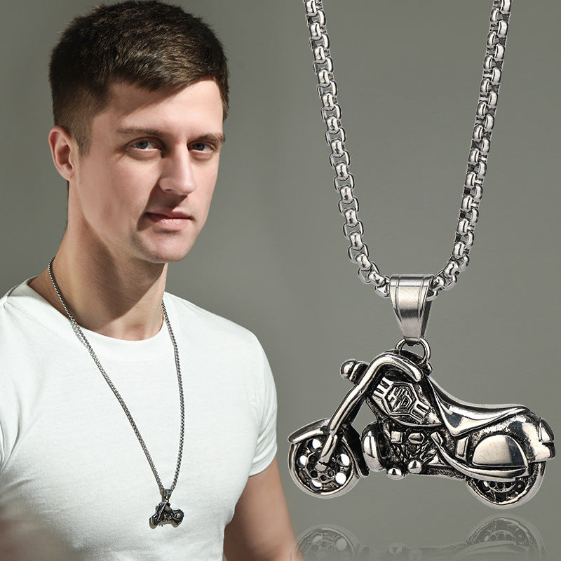 Stylish motorcycle necklace for men and women -NE241