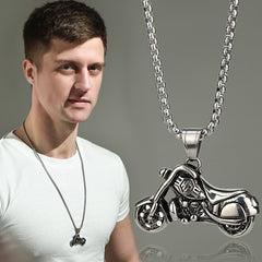 Stylish motorcycle necklace for men and women -NE241