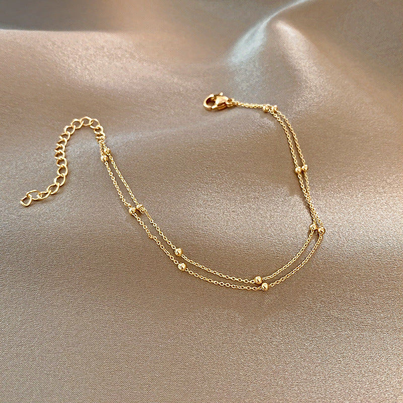 Gold Vintage Double Layer Bracelet -S127G