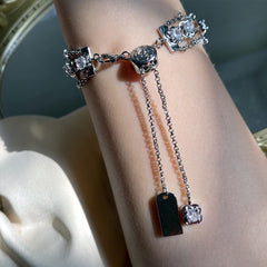 Light luxury advanced design rose bracelet anklet dual use model -SL020