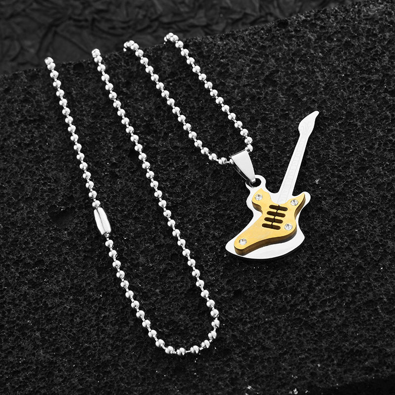 Electric guitar Street sex rock Necklace for men and women -NE242