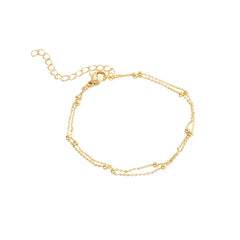 Gold Vintage Double Layer Bracelet -S127G