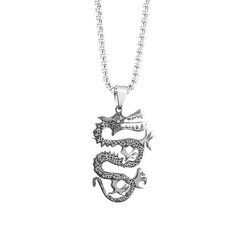 Chinese Dragon necklace hiphop student couple online celebrity -NE243