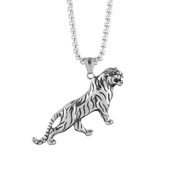 Tiger Titanium steel necklace -NE238