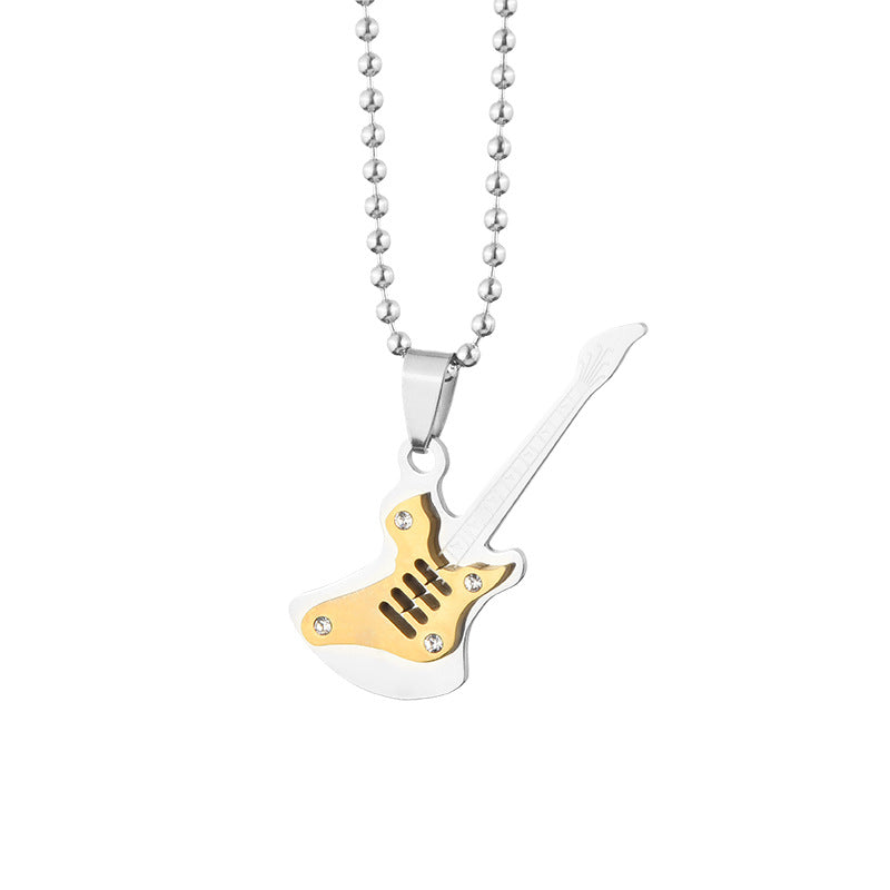 Electric guitar Street sex rock Necklace for men and women -NE242