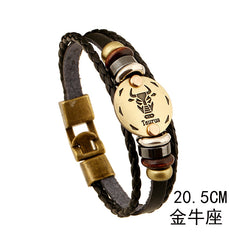 Taurus Vintage Cowhide Bracelet -BL287