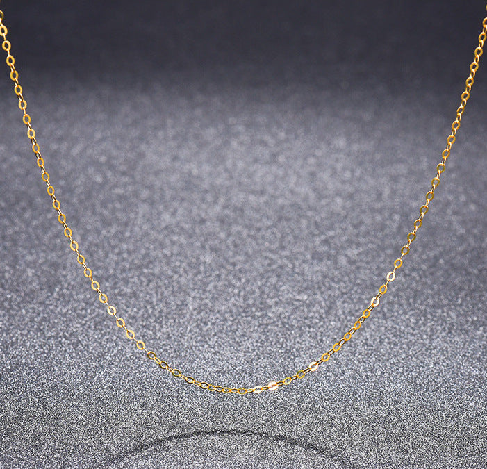 Long lasting color preservation thick plated gold necklace -NE104G