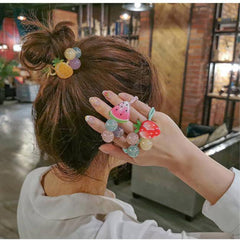 Fruit pineapple hair tie -HA195