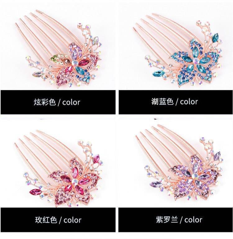 Violet hair comb clip-HA199