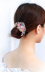 Flash color comb disc hairpin clip-HA198