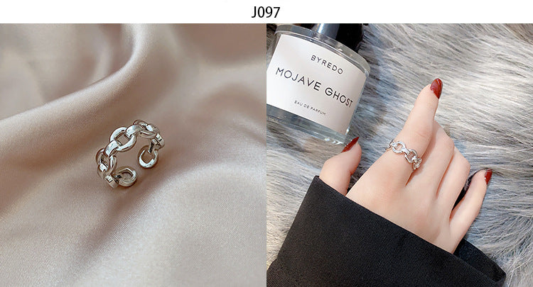 Chain Opening Adjustable Ring Ring -J097S