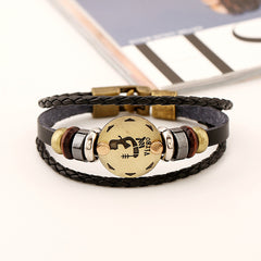 Men's Virgo leather Bracelet -BL280