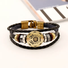 Cancer cowhide Bracelet Punk -BL285