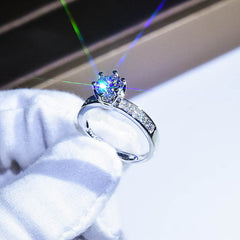 1 carat diamond ring with eight hearts and eight arrows -RG100S