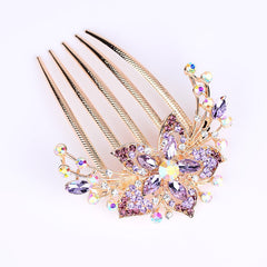 Violet hair comb clip-HA199