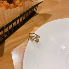 Multiple diamond set single earring -E2544G