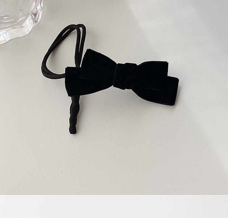 Korean velvet bow Lazy Hair Driller Hair accessories -HA224