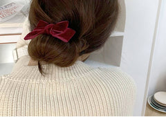 Korean velvet bow Lazy Hair Driller Hair accessories -HA224