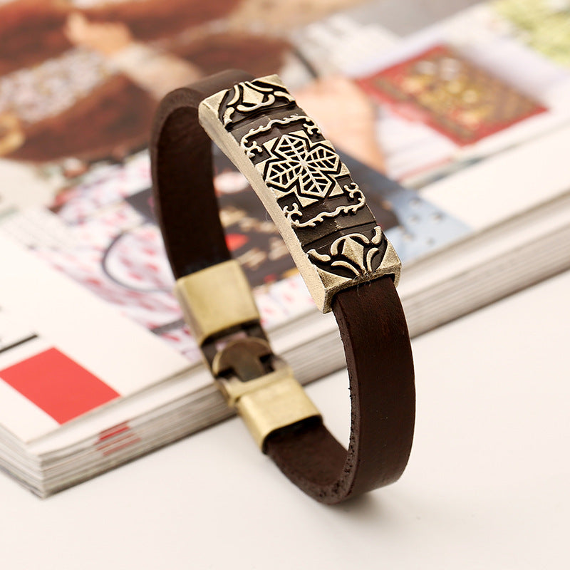 European and American national style couple leather bracelet -GTD032