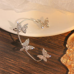 Super flash butterfly ear clip (single right ear)-EC262S