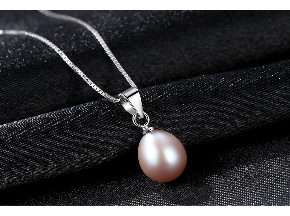 Light luxury 4A grade fresh water Pearl 925 silver necklace -FN0181W