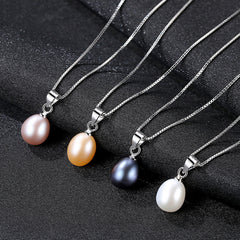 Light luxury 4A grade fresh water Pearl 925 silver necklace -FN0181W