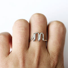 Fashion silver 26-letter ring YC-R71