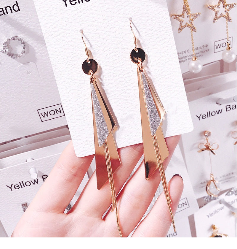Plain Sailing Frosted Sequin Earrings -E635G