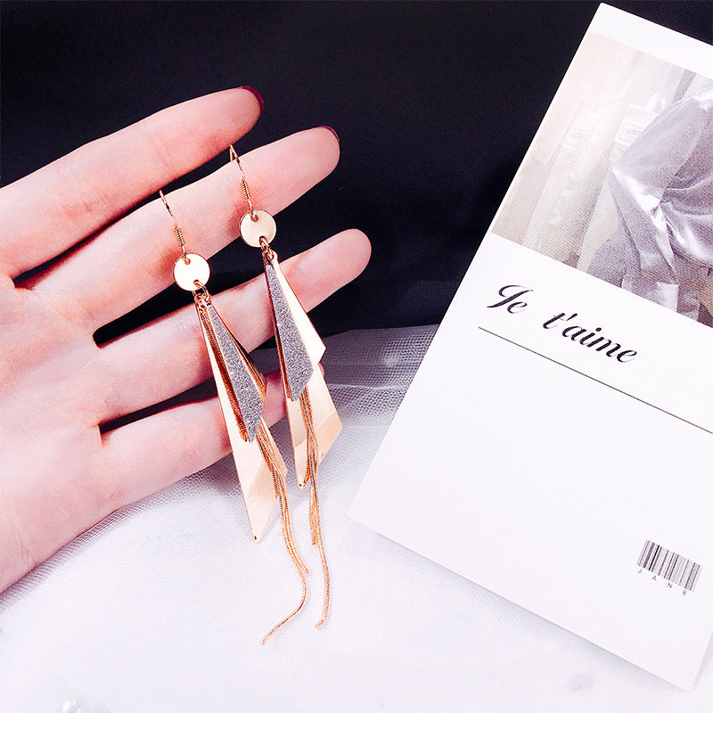 Plain Sailing Frosted Sequin Earrings -E635G