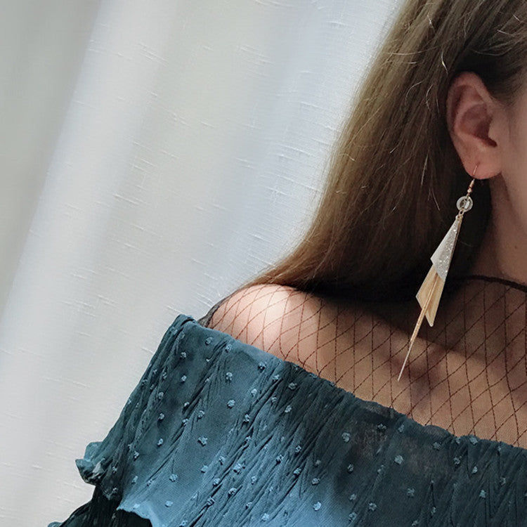 Plain Sailing Frosted Sequin Earrings -E635G