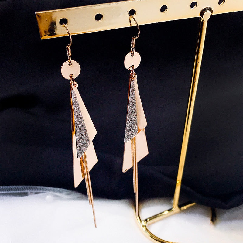 Plain Sailing Frosted Sequin Earrings -E635G