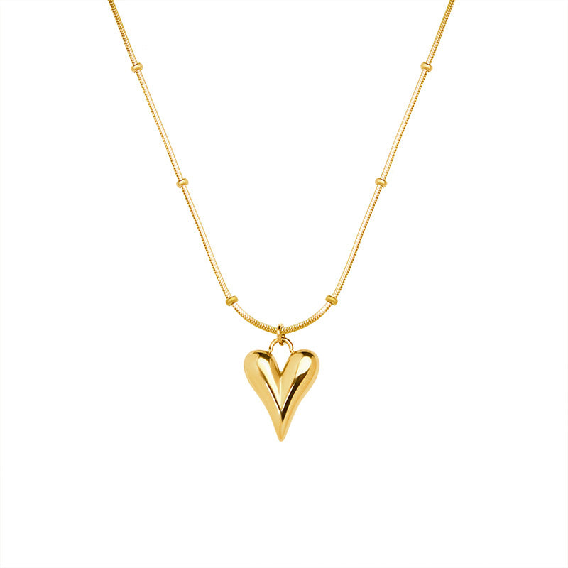 Luxury fashion gold love necklace plated 18K gold -NE302G