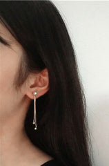 Pearl fringe ear Clip -EC147G