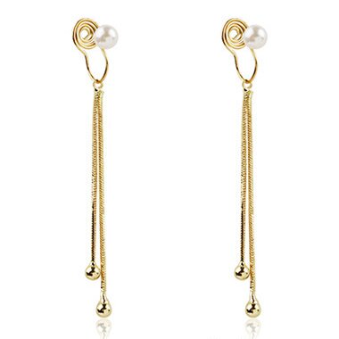 Pearl fringe ear Clip -EC147G