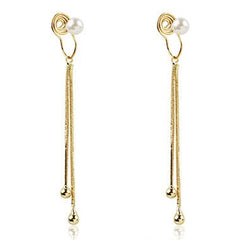 Pearl fringe ear Clip -EC147G