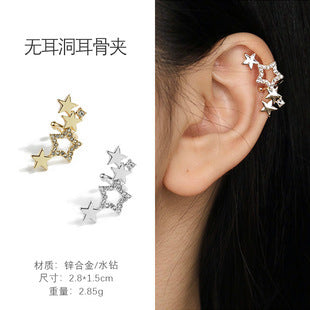 Golden Star Single Ear Clip -EC114G