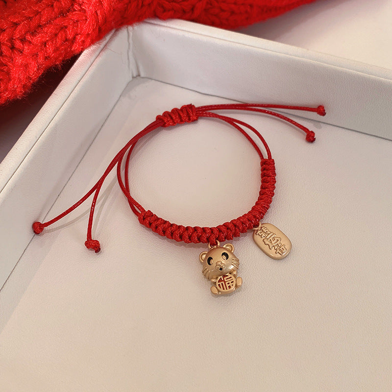 Lucky Little Tiger woven bracelet -S215RZY