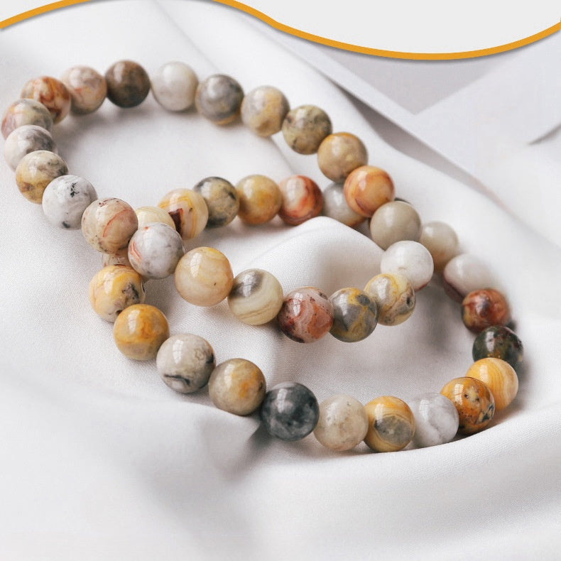 Natural crazy agate beaded bracelet -20220530CAG