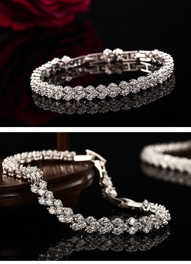 Light Luxury Full Diamond Fashion Bracelet -H033